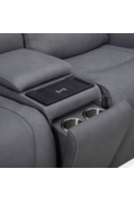 Liberty Furniture Chapman Casual Zero Gravity Power Sofa, Loveseat, and Recliner Set with Hidden Bluetooth Speakers