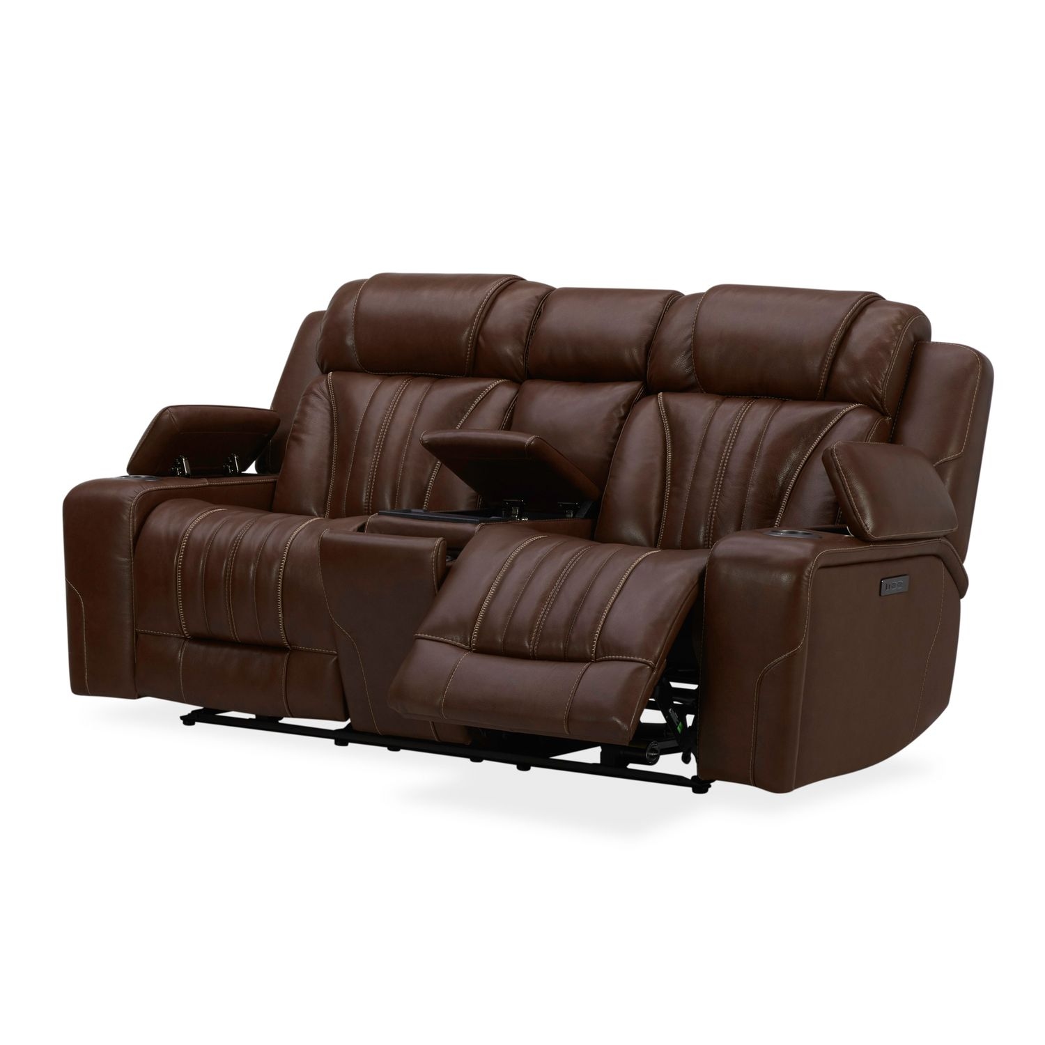 Pwr Reclining Console Loveseat w/BT Speakers