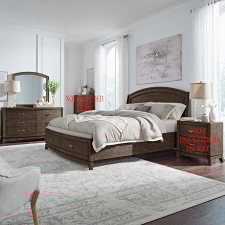 3-Piece King Panel Bedroom Set