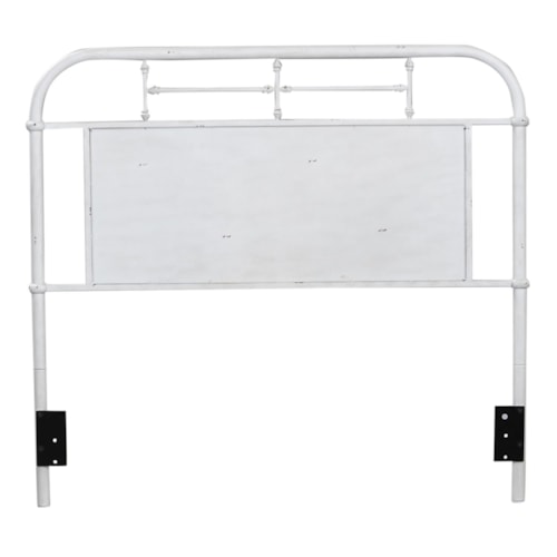 Full Metal Headboard with Turned Spindles