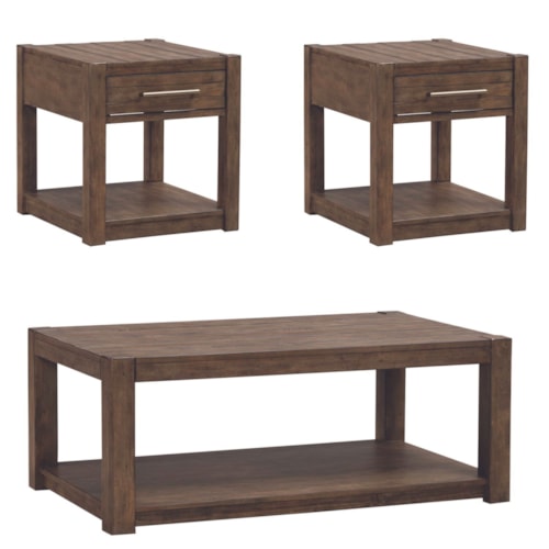 Transitional 3-Piece Occasional Set