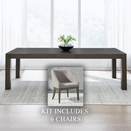 7 Piece Rectangular Table Set