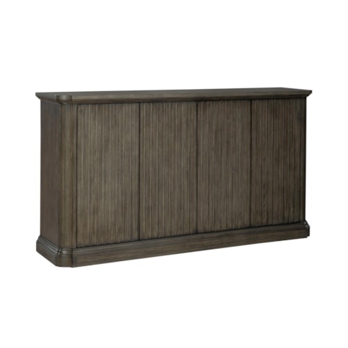 Transitional Four-Door Buffet with Removeable Silverware Tray