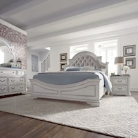 Relaxed Vintage 4-Piece Queen Bedroom Group