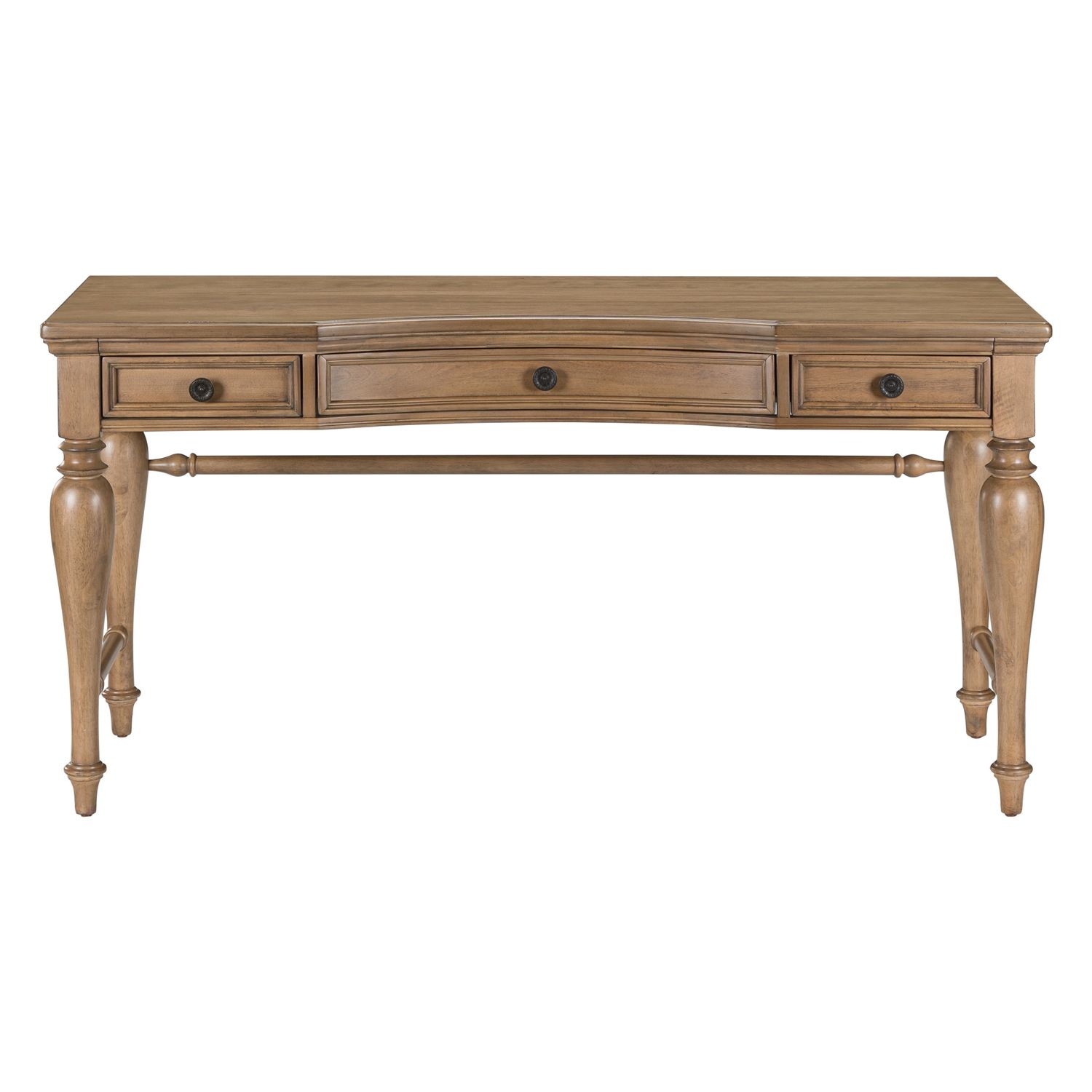 Three-Drawer Writing Desk w/Turned Legs