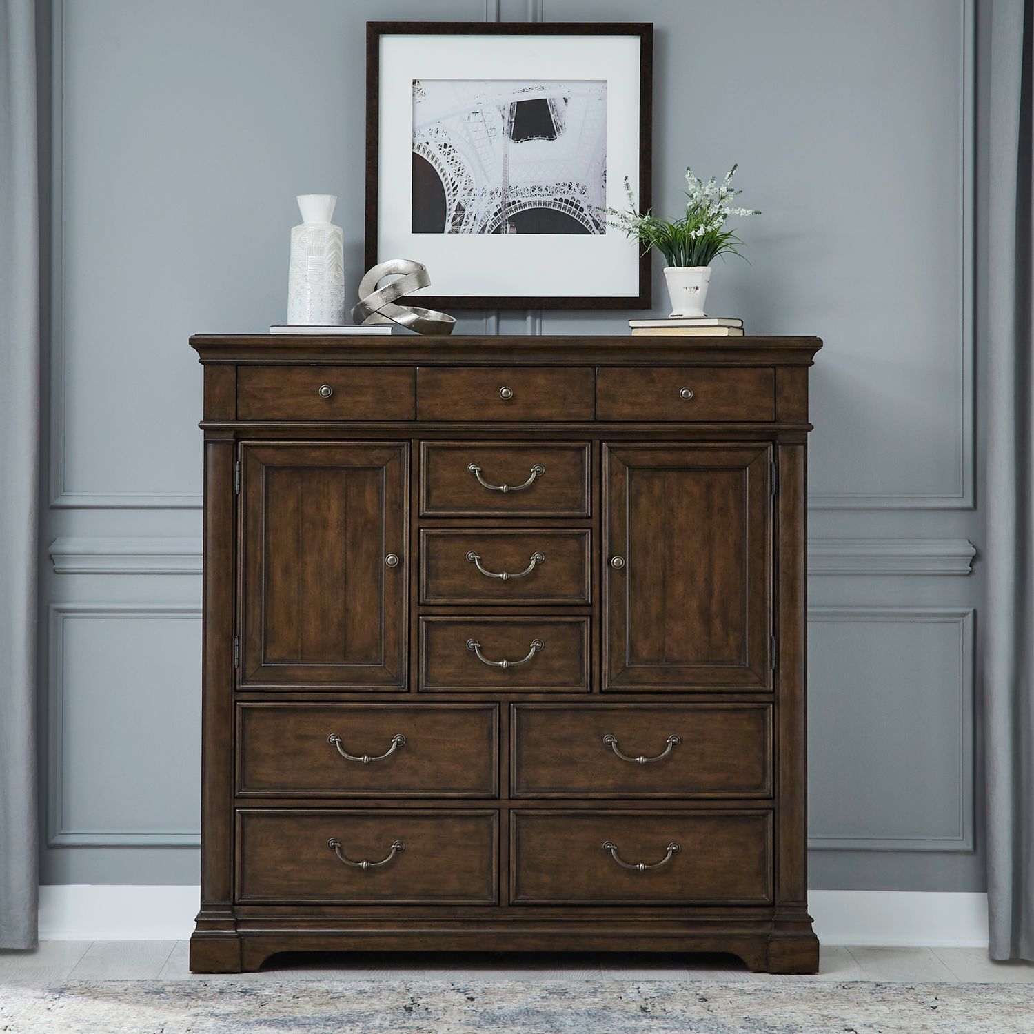 Liberty Furniture Arden Road 10-Drawer Bedroom Chest with Doors