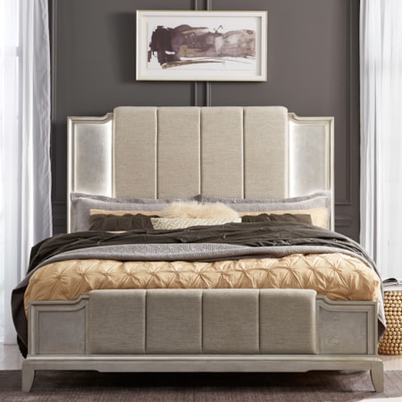 California King Upholstered Bed