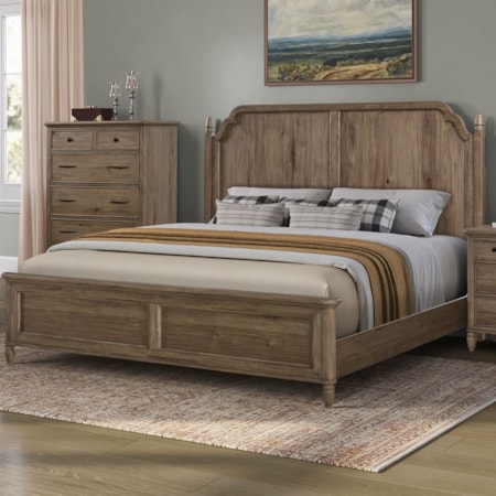 California King Panel Bed