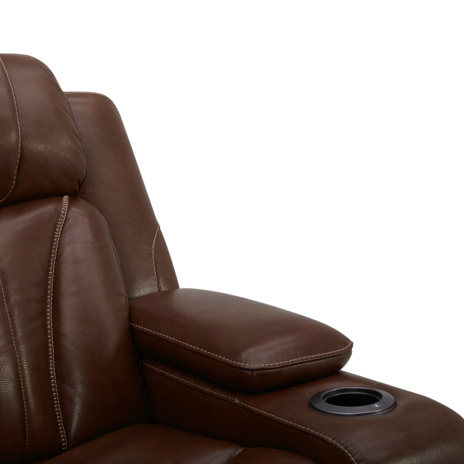 Liberty Furniture Caswell Pwr Reclining Console Loveseat w/BT Speakers