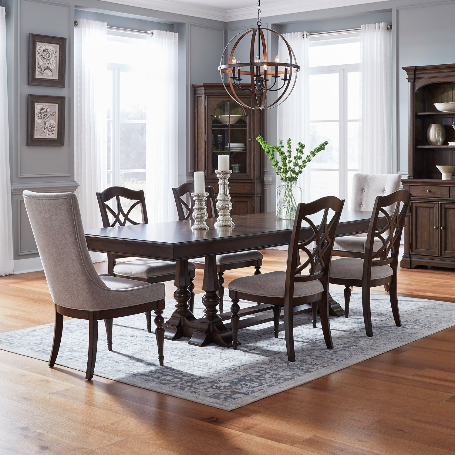 7-Piece Trestle Dining Set