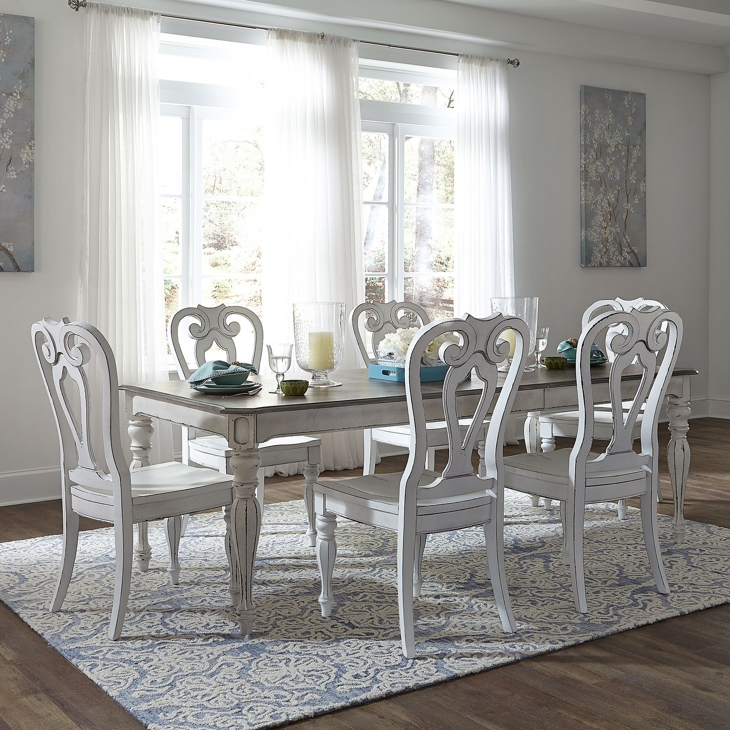 Liberty Furniture Magnolia Manor 7-Piece Rectangular Table Set