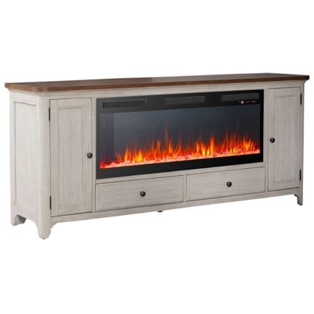 652 80 Inch Console with Fire FTS