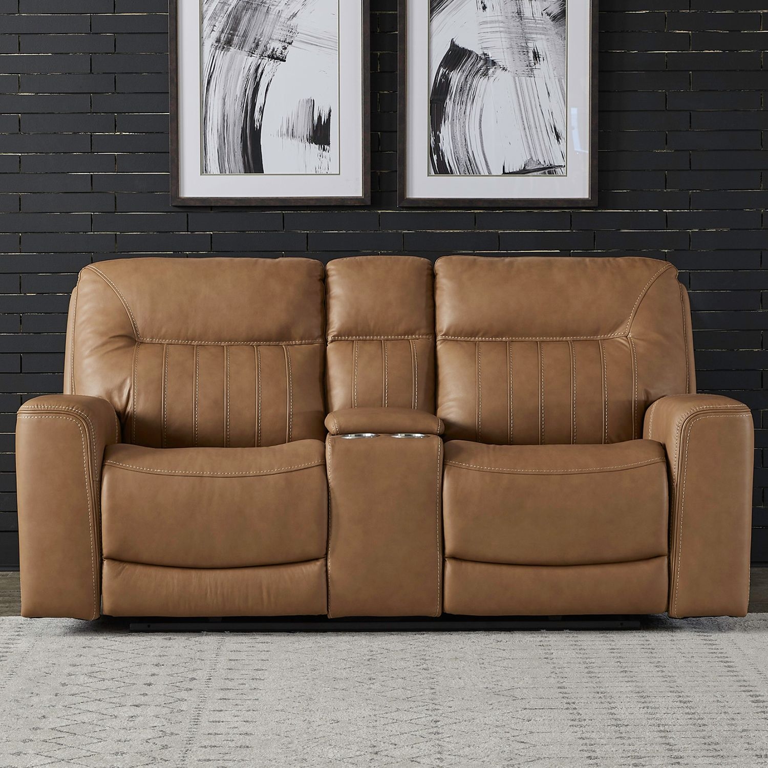 Liberty Furniture Bennett Power Reclining Console Loveseat