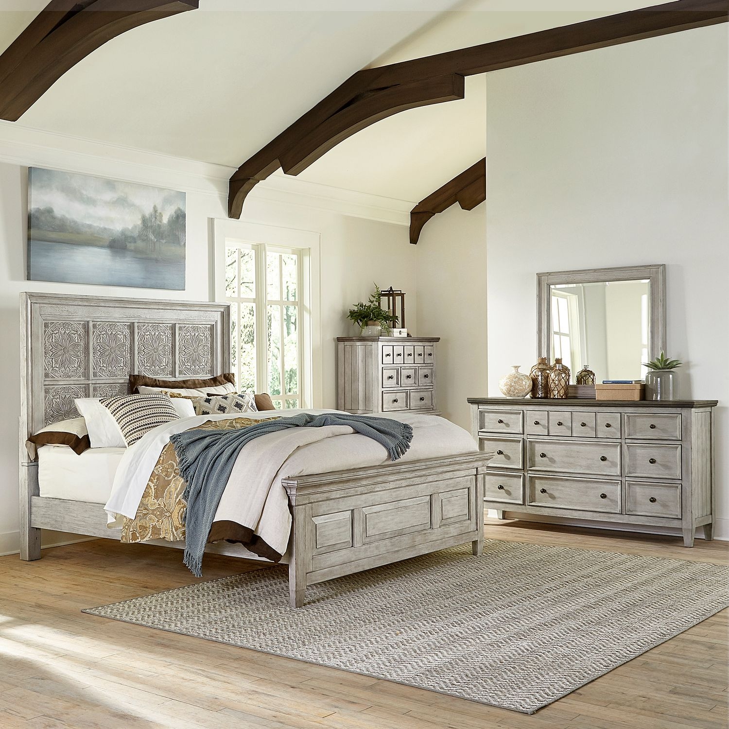 Liberty Furniture Heartland 4-Piece California King Bedroom Set