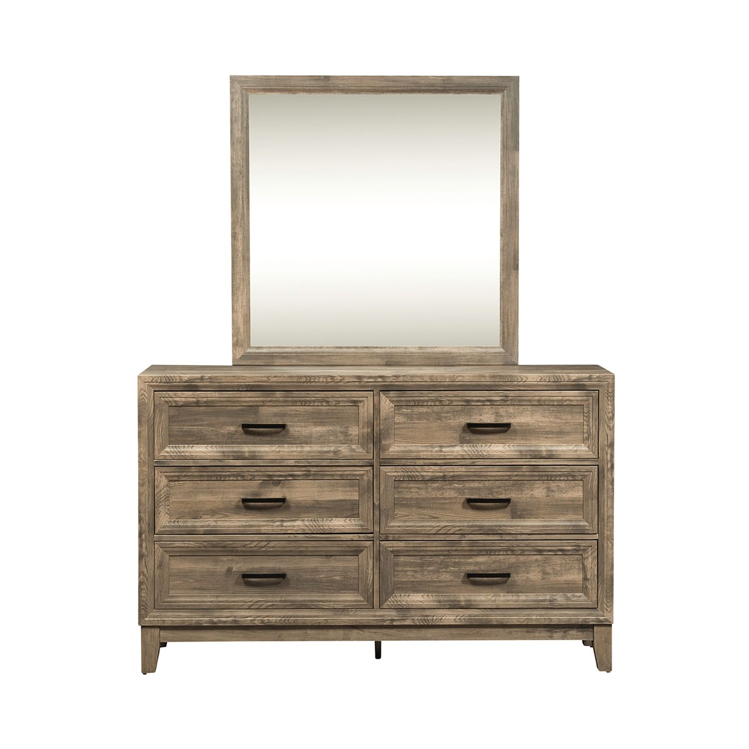 Dresser and Mirror Set