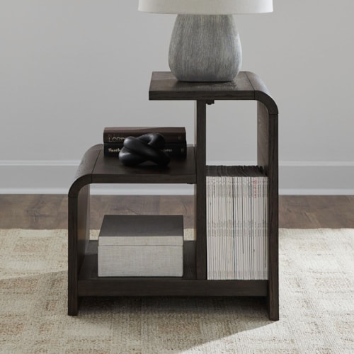 Contemporary 3-Shelf End Table