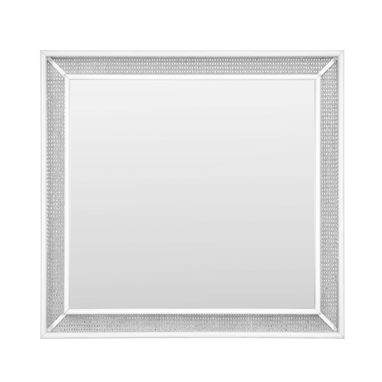 LED Dresser Mirror w/Rhinestone Accenting