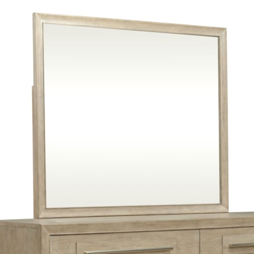 Contemporary Landscape Dresser Mirror with Beveled Edge