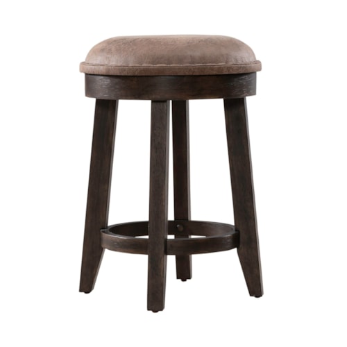Traditional Upholstered Console Stool with Nailhead Trim