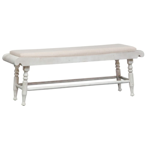 Farmhouse Upholstered Dining Bench