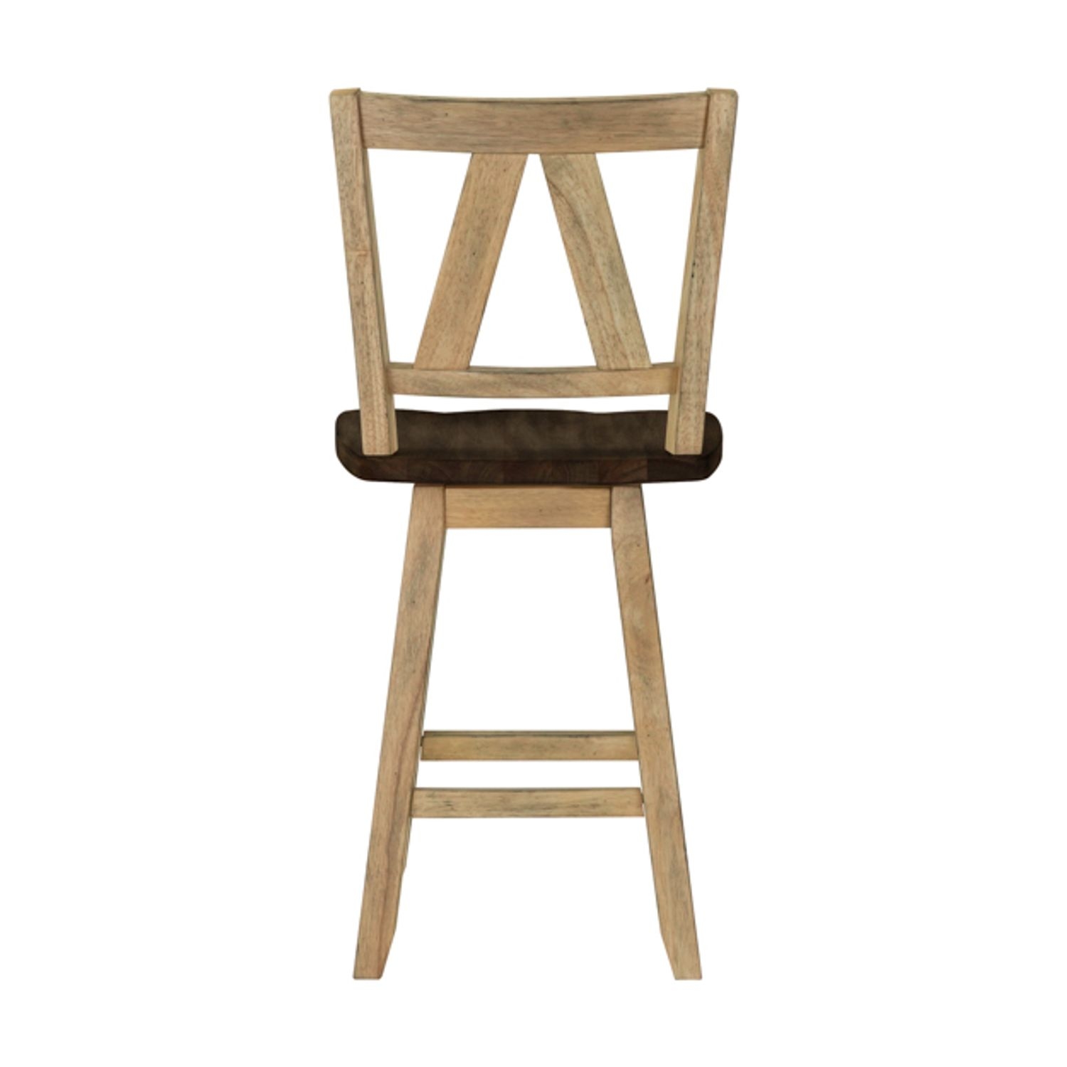 Two-Toned Counter Height Swivel Chair