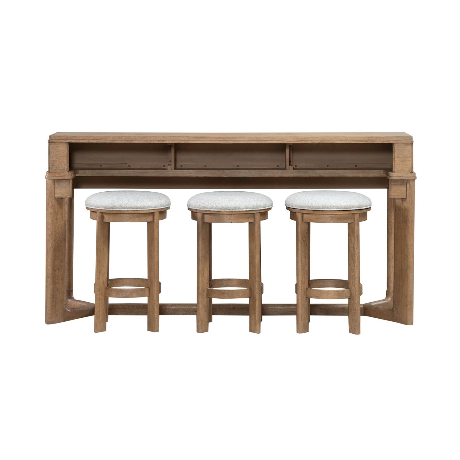 4-Piece Console and Stools Set