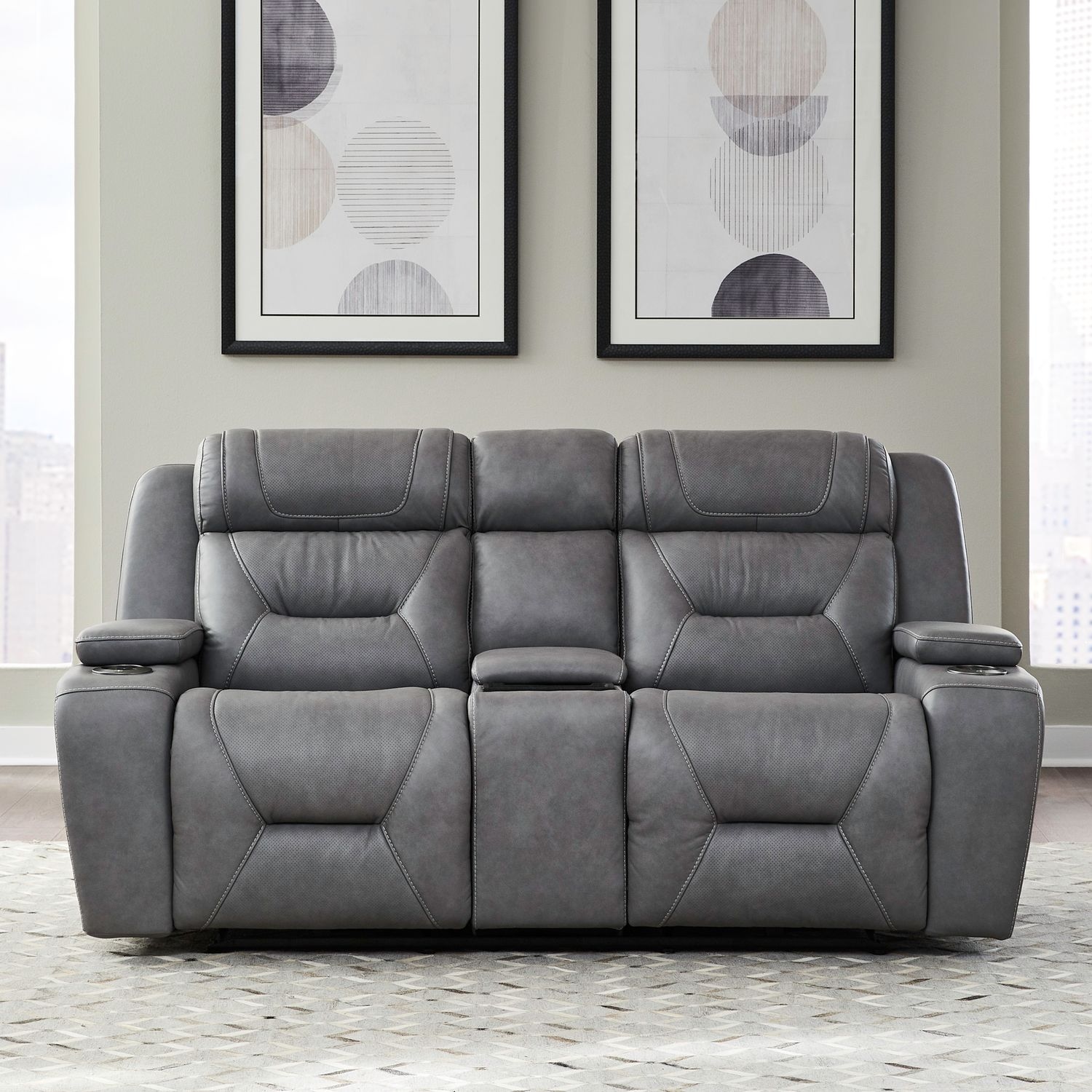 Liberty Furniture Chapman Zero Gravity Power Loveseat