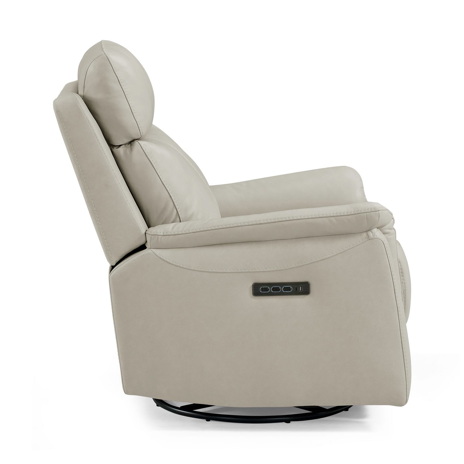 Leather Swivel Glider Power Recliner