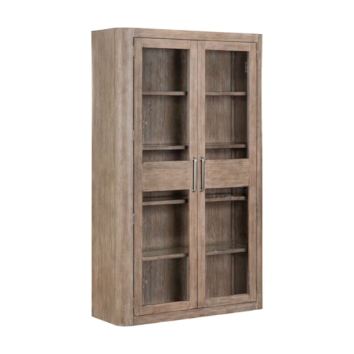 Contemporary Bunching Display Cabinet with Touch LED Lighting