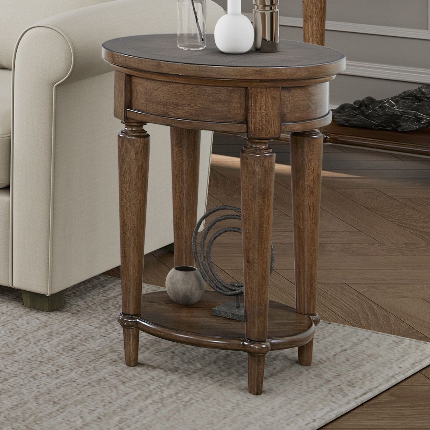 Liberty Furniture Harrison Heights 18" Round Chairside Table