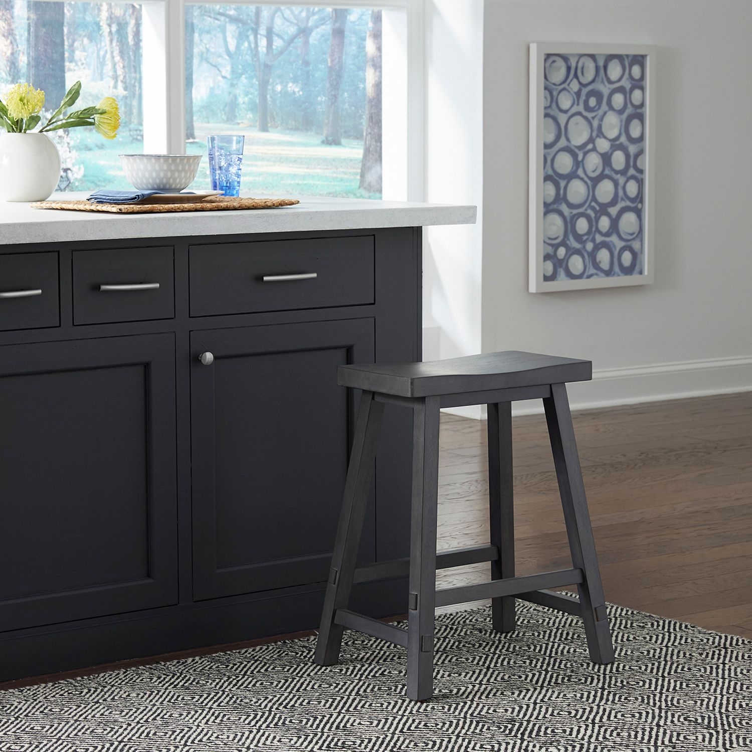 Liberty Furniture Creations 24 Inch Sawhorse Counter Height Stool