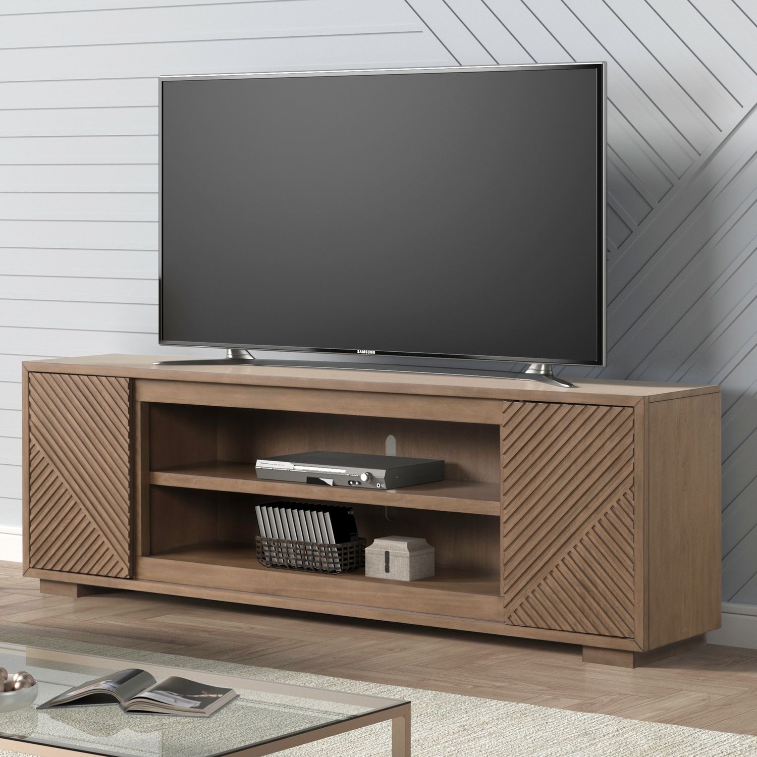 Liberty Furniture Fireplace TV Consoles 84 Inch Fireplace TV Console