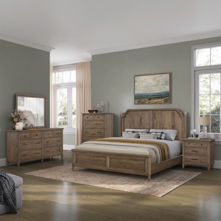 5-pc. Complete Queen Panel Bedroom Set