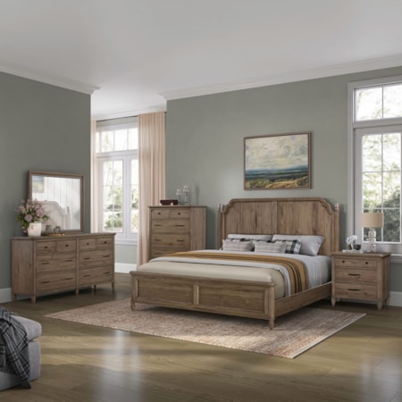 5-pc. Complete Queen Panel Bedroom Set