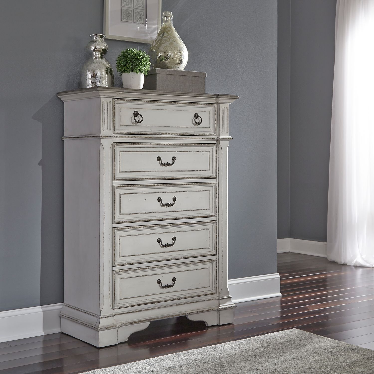 Liberty Furniture Abbey Park 5-Piece California King Sleigh Bedroom Set