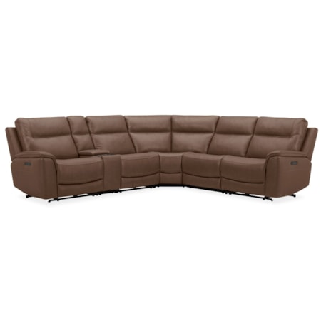 6-pc. Power Reclining Sectional w/Console