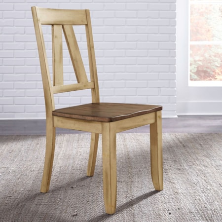 Splat-Back Dining Side Chair