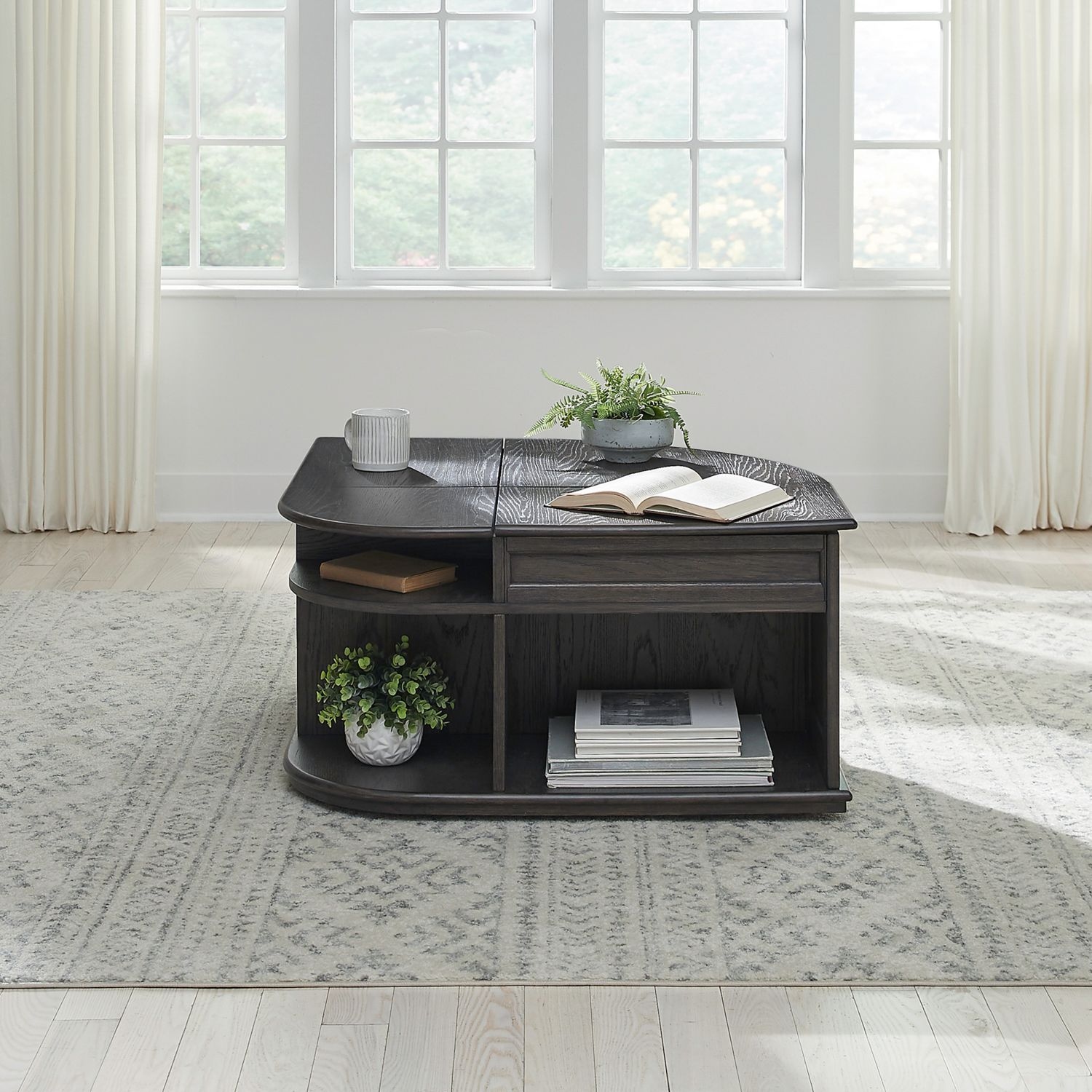 Liberty Furniture Wallace Wedge Cocktail Table