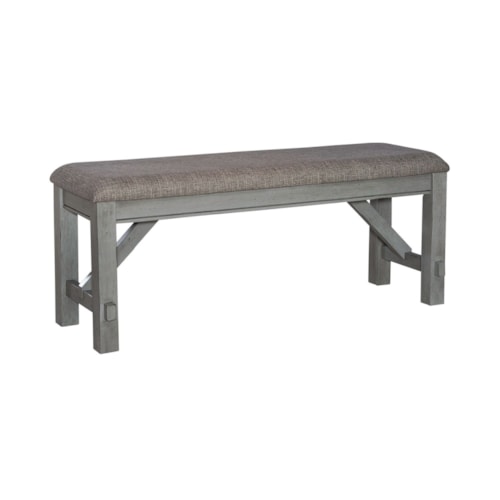 Transitional Upholstered Dining Bench