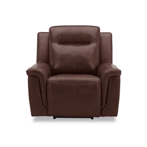 Casual Leather Swivel Glider Power Recliner with Pillow Arms
