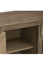 Liberty Furniture Magnolia Manor Traditional Console TV Stand with Adjustable Shelves