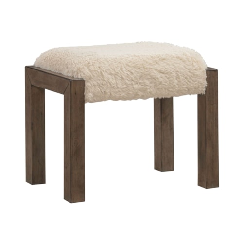 Transitional Upholstered Counter Stool with Chair Glides