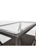 Liberty Furniture Arista Contemporary Rectangular Cocktail Table with Glass Top