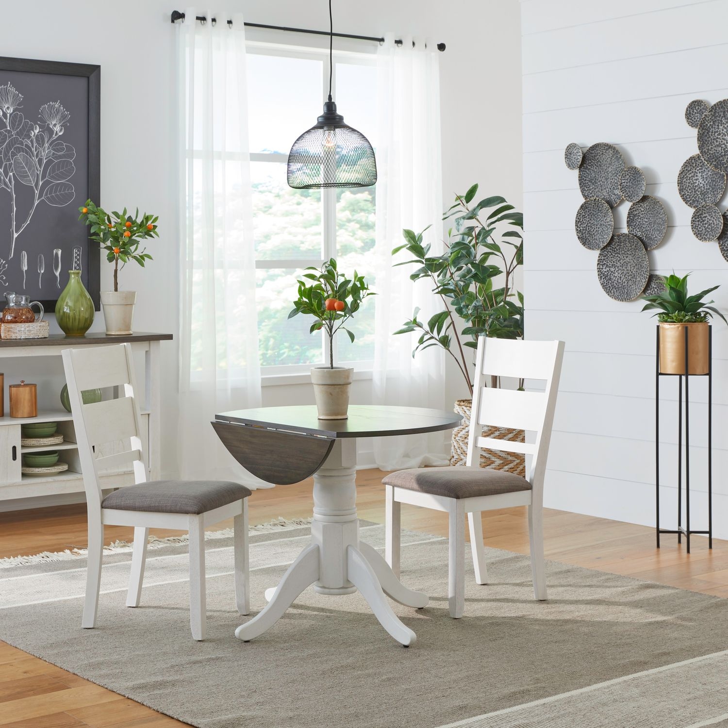 Liberty Furniture Brook Bay 3-Piece Drop-Leaf Table Dining Set