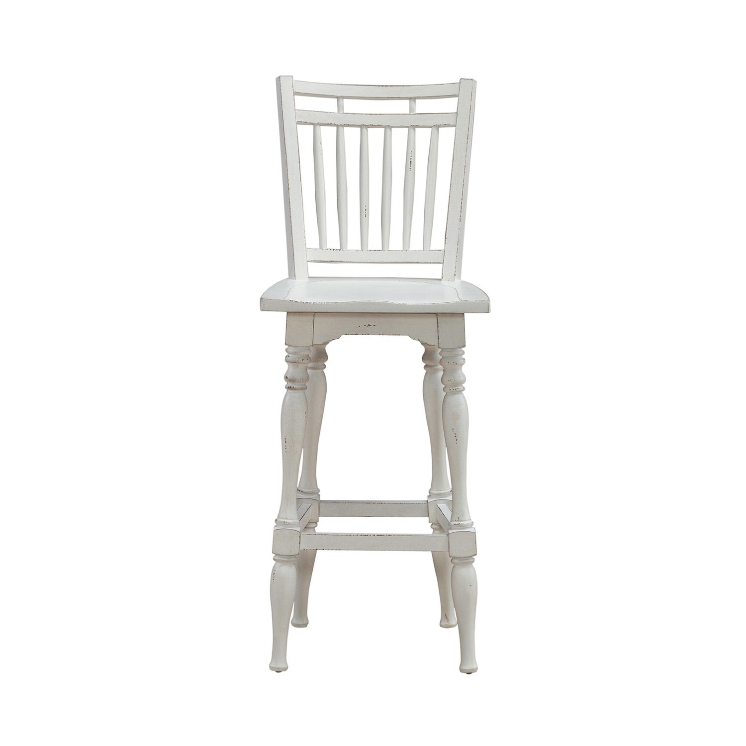 Spindle Back Swivel Bar Stool