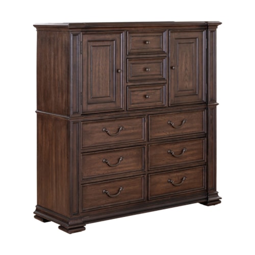 Traditional Dressing Chest with Adjustable Shelving