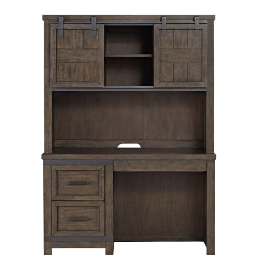 Transitional 2-Piece Student Desk with Wire Management