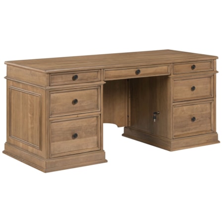 Double-Pedestal Jr. Executive Desk