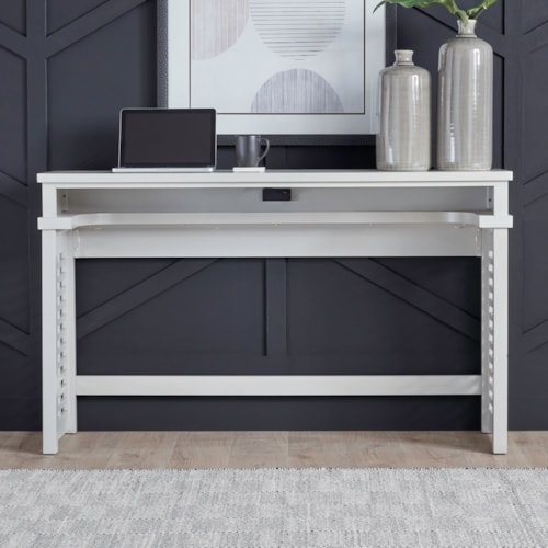 Contemporary Sofa Bar Console with Built-In Charging Station