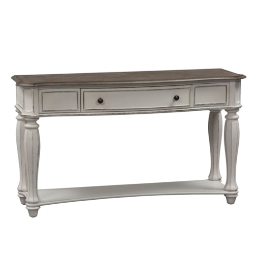 Traditional 1-Drawer Sofa Table